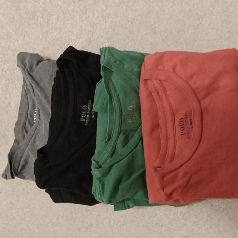 4 used Ralph Lauren POLO under t-shirts